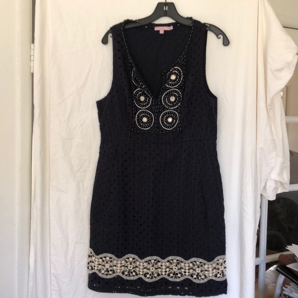 Calypso St. Barth blue sleeveless cotton dress